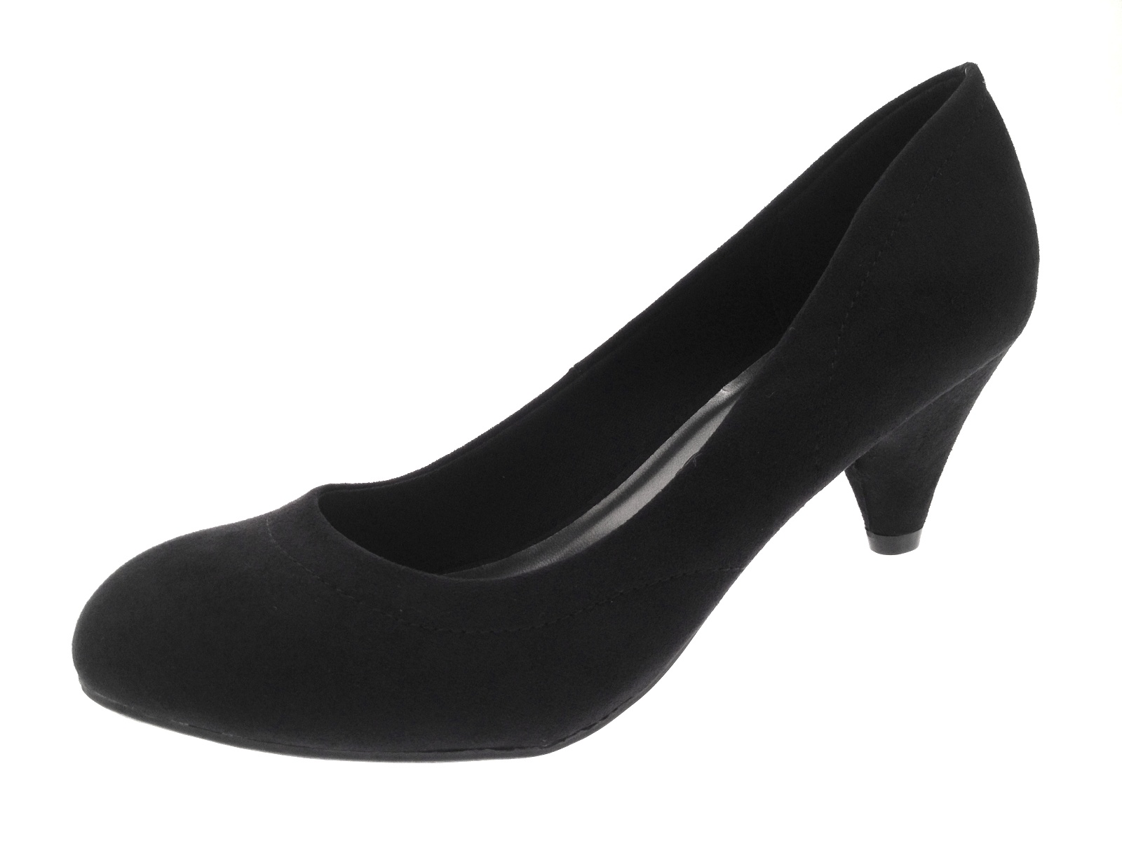 Womens Low Stiletto Heels Comfort Work Office Everyday Shoes Ladies